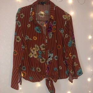 Floral blouse , cropped